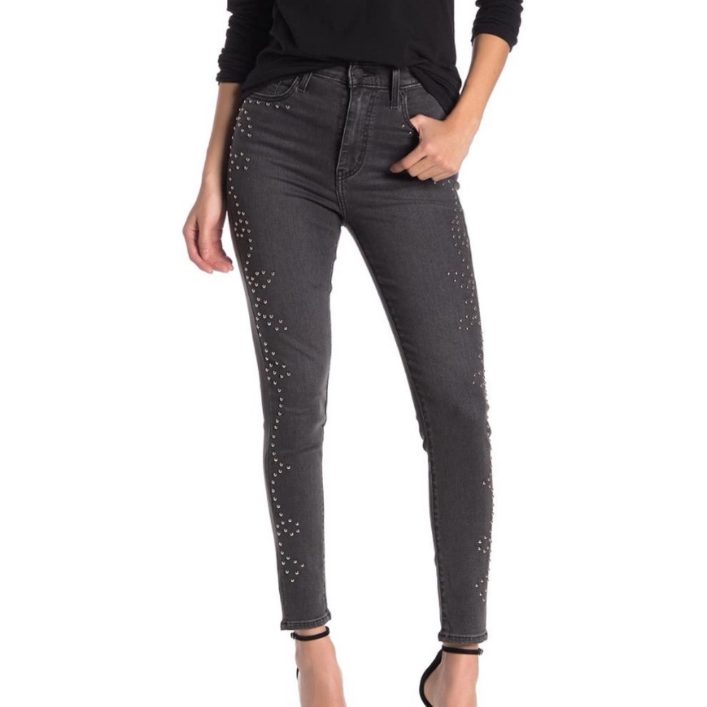 Levi’s Mile High Studded Super Skinny Jeans